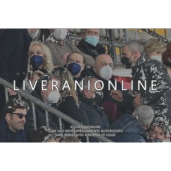 © TVRG Silvio Berlusconi in tribuna con la compagna Marta Fascina e Adriano Galliani Monza vs Pisa Campionato Serie BKT - 24a giornata Monza 19-02-2022 U-Power Stadium foto Roberto Garavaglia/ag. Aldo Liverani sas