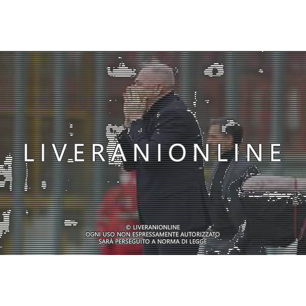 Loris Cerquiglini/LMedia - AC Perugia vs US Cremonese - Italian soccer Serie B match 2021/2022 February 19 2022 - Stadio Renato Curi Perugia, Italy AC Perugia vs US Cremonese Photo showing: massimiliano alvini (coach perugia calcio) @Loris Cerquiglini/LiveMedia AG ALDO LIVERANI SAS