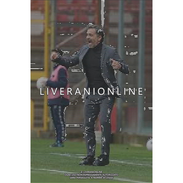 Loris Cerquiglini/LMedia - AC Perugia vs US Cremonese - Italian soccer Serie B match 2021/2022 February 19 2022 - Stadio Renato Curi Perugia, Italy AC Perugia vs US Cremonese Photo showing: pecchia fabio (coach us cremonese) @Loris Cerquiglini/LiveMedia AG ALDO LIVERANI SAS