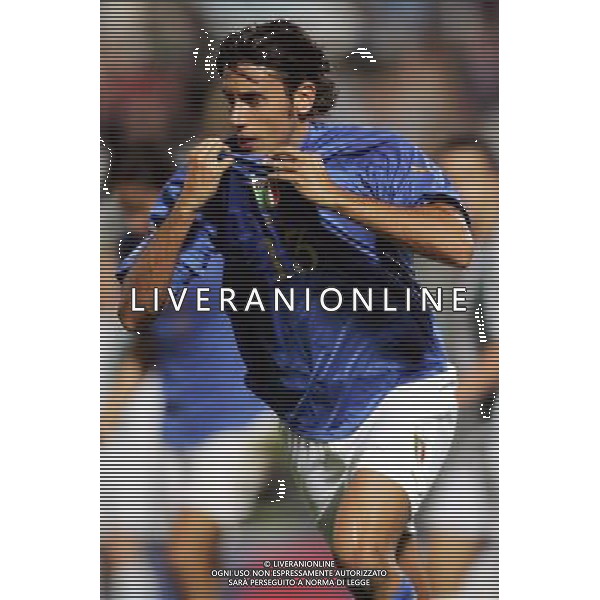 PALERMO 08/10/2005 ITALIA-SLOVENIA QUAL MONDIALI 2006 NELLA FOTO zaccardo esulta AGENZIA ALDO LIVERANI