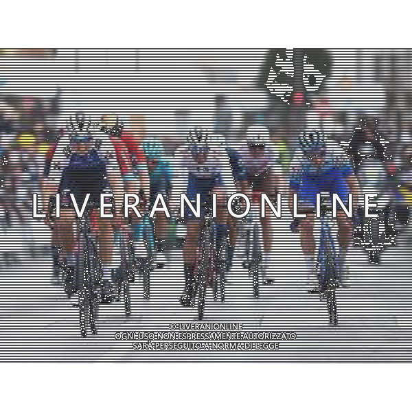19-02-2022 Vuelta Andalucia; Tappa 04 Cullar Vega - Baza; 2022, Bahrain - Victorious; 2022, Bikeexchange - Jayco; 2022, Totalenergie; Vansevenant, Mauri; Yates, Simon; Rodriguez, Cristian; Baza; ©SIROTTI/AGENZIA ALDO LIVERANI SAS