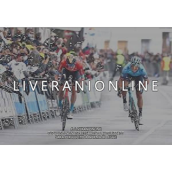 19-02-2022 Vuelta Andalucia; Tappa 04 Cullar Vega - Baza; 2022, Bahrain - Victorious; 2022, Astana - Premier Tech; Poels, Wouter; Lutsenko, Alexey; Baza; ©SIROTTI/AGENZIA ALDO LIVERANI SAS