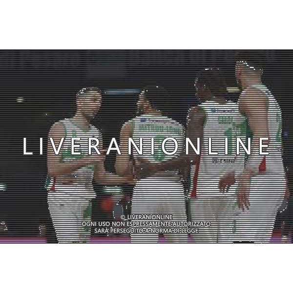 PESARO - Legabasket Frecciarossa Finaleight 2022 - Semifinale di Coppa Italia Armani Olimpia Milano - Germani Brescia 19/02/2022 nella foto: Della Valle Amedeo(Germani Basket Brescia) Nazareth Mitrou-long ©Claudio Zamagni/Agenzia Aldo Liverani AGENZIA ALDO LIVERANI SAS