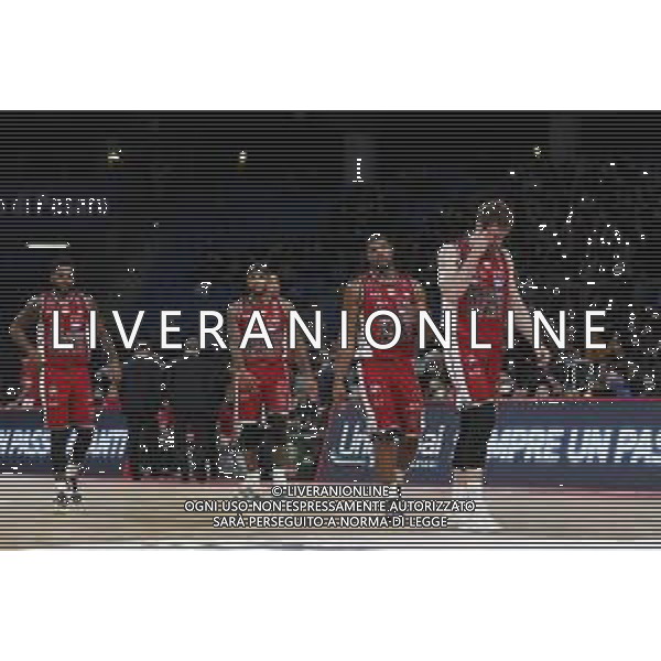 PESARO - Legabasket Frecciarossa Finaleight 2022 - Semifinale di Coppa Italia Armani Olimpia Milano - Germani Brescia 19/02/2022 nella foto: delusione Milano ©Claudio Zamagni/Agenzia Aldo Liverani AGENZIA ALDO LIVERANI SAS
