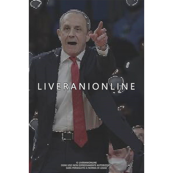 PESARO - Legabasket Frecciarossa Finaleight 2022 - Semifinale di Coppa Italia Armani Olimpia Milano - Germani Brescia 19/02/2022 nella foto: coach Ettore Messina (AX Armani Exchanghe Olimpia Milano) ©Claudio Zamagni/Agenzia Aldo Liverani AGENZIA ALDO LIVERANI SAS