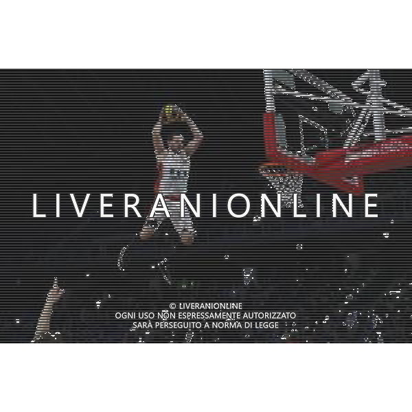 PESARO - Legabasket Frecciarossa Finaleight 2022 - Semifinale di Coppa Italia Armani Olimpia Milano - Germani Brescia 19/02/2022 nella foto: dunking devils ©Claudio Zamagni/Agenzia Aldo Liverani / AGENZIA ALDO LIVERANI SAS