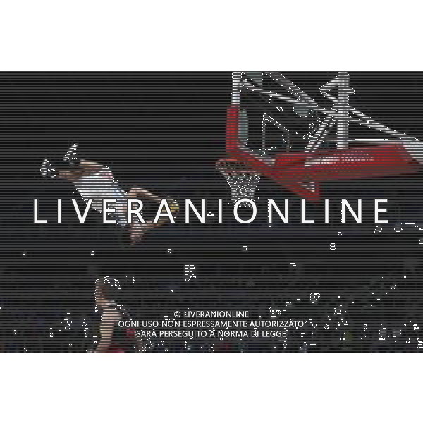 PESARO - Legabasket Frecciarossa Finaleight 2022 - Semifinale di Coppa Italia Armani Olimpia Milano - Germani Brescia 19/02/2022 nella foto: dunking devils ©Claudio Zamagni/Agenzia Aldo Liverani / AGENZIA ALDO LIVERANI SAS