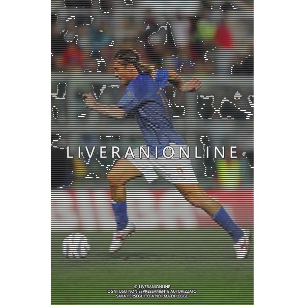 PALERMO 08/10/2005 ITALIA-SLOVENIA QUAL MONDIALI 2006 NELLA FOTO FRANCESCO TOTTI AGENZIA ALDO LIVERANI
