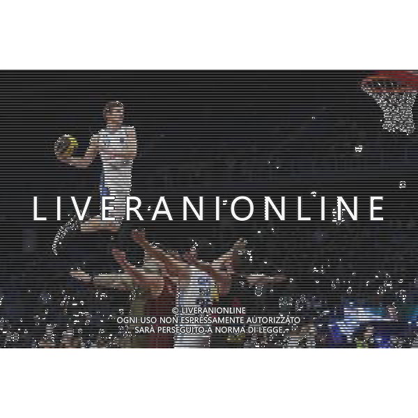 PESARO - Legabasket Frecciarossa Finaleight 2022 - Semifinale di Coppa Italia Armani Olimpia Milano - Germani Brescia 19/02/2022 nella foto: dunking devils ©Claudio Zamagni/Agenzia Aldo Liverani / AGENZIA ALDO LIVERANI SAS