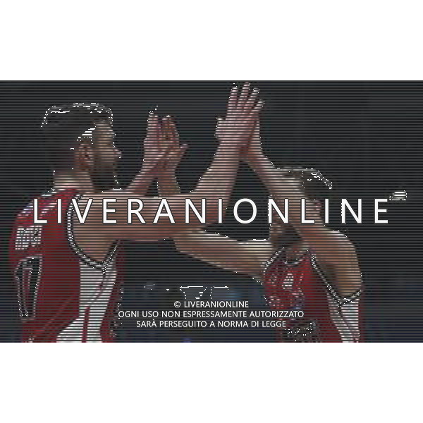 PESARO - Legabasket Frecciarossa Finaleight 2022 - Semifinale di Coppa Italia Armani Olimpia Milano - Germani Brescia 19/02/2022 nella foto: Esultanza milano ©Claudio Zamagni/Agenzia Aldo Liverani / AGENZIA ALDO LIVERANI SAS