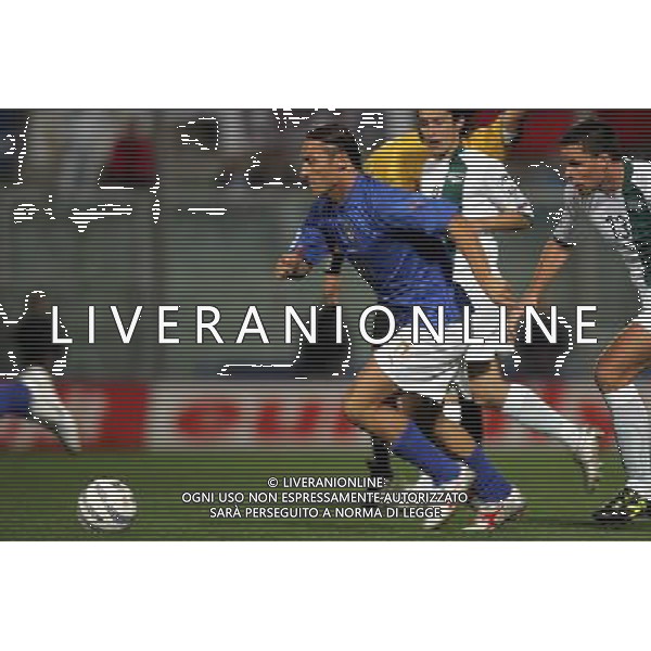 PALERMO 08/10/2005 ITALIA-SLOVENIA QUAL MONDIALI 2006 NELLA FOTO FRANCESCO TOTTI AGENZIA ALDO LIVERANI