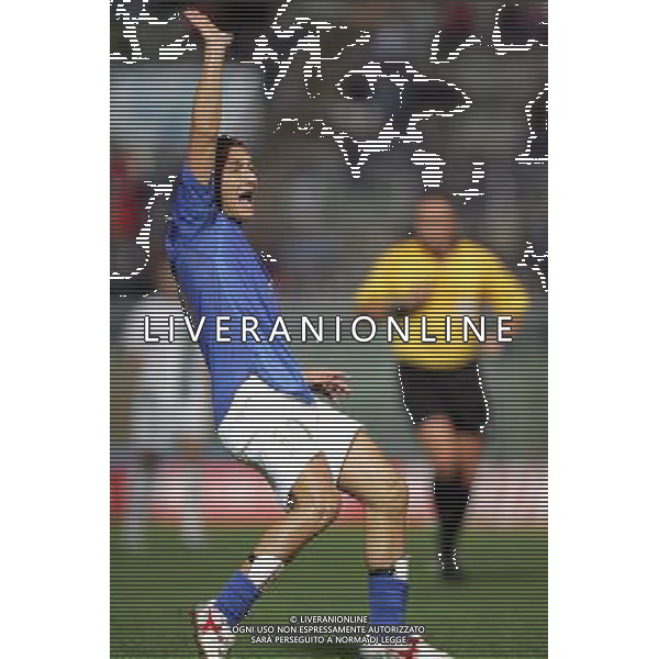 PALERMO 08/10/2005 ITALIA-SLOVENIA QUAL MONDIALI 2006 NELLA FOTO FRANCESCO TOTTI AGENZIA ALDO LIVERANI