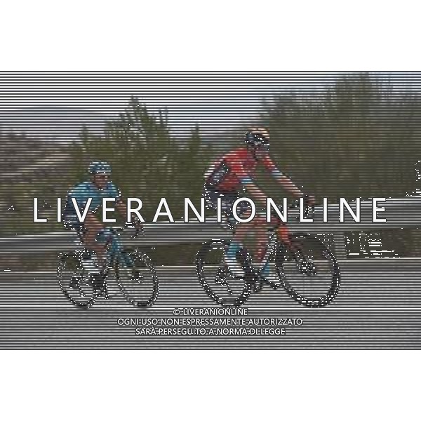 19-02-2022 Vuelta Andalucia; Tappa 04 Cullar Vega - Baza; 2022, Bahrain - Victorious; 2022, Astana - Premier Tech; Poels, Wouter; Lutsenko, Alexey;