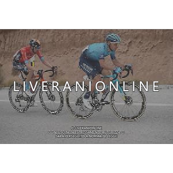 19-02-2022 Vuelta Andalucia; Tappa 04 Cullar Vega - Baza; 2022, Bahrain - Victorious; 2022, Astana - Premier Tech; Poels, Wouter; Lutsenko, Alexey;