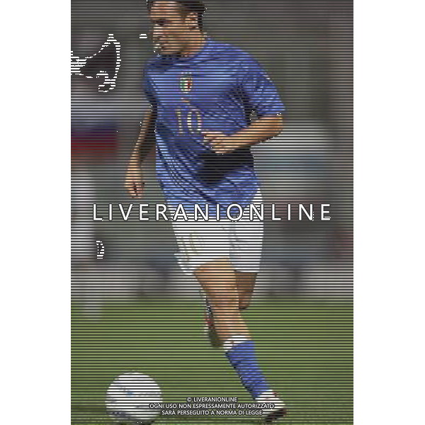 PALERMO 08/10/2005 ITALIA-SLOVENIA QUAL MONDIALI 2006 NELLA FOTO FRANCESCO TOTTI AGENZIA ALDO LIVERANI