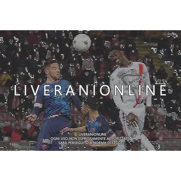 Loris Cerquiglini/LMedia - AC Perugia vs US Cremonese - Italian soccer Serie B match 2021/2022 February 19 2022 - Stadio Renato Curi Perugia, Italy AC Perugia vs US Cremonese Photo showing: filippo sgarbi (n.39 perugia calcio) v burrai salvatore (n.8 perugia calcio) @Loris Cerquiglini/LiveMedia / AGENZIA ALDO LIVERANI SAS