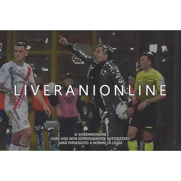 Loris Cerquiglini/LMedia - AC Perugia vs US Cremonese - Italian soccer Serie B match 2021/2022 February 19 2022 - Stadio Renato Curi Perugia, Italy AC Perugia vs US Cremonese Photo showing: pecchia fabio (coach us cremonese) @Loris Cerquiglini/LiveMedia / AGENZIA ALDO LIVERANI SAS