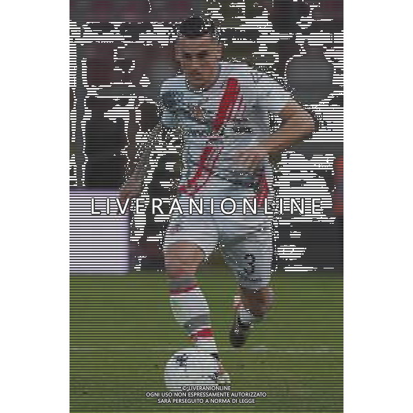 Loris Cerquiglini/LMedia - AC Perugia vs US Cremonese - Italian soccer Serie B match 2021/2022 February 19 2022 - Stadio Renato Curi Perugia, Italy AC Perugia vs US Cremonese Photo showing: valeri emanuele (n.3 us cremonese) @Loris Cerquiglini/LiveMedia / AGENZIA ALDO LIVERANI SAS
