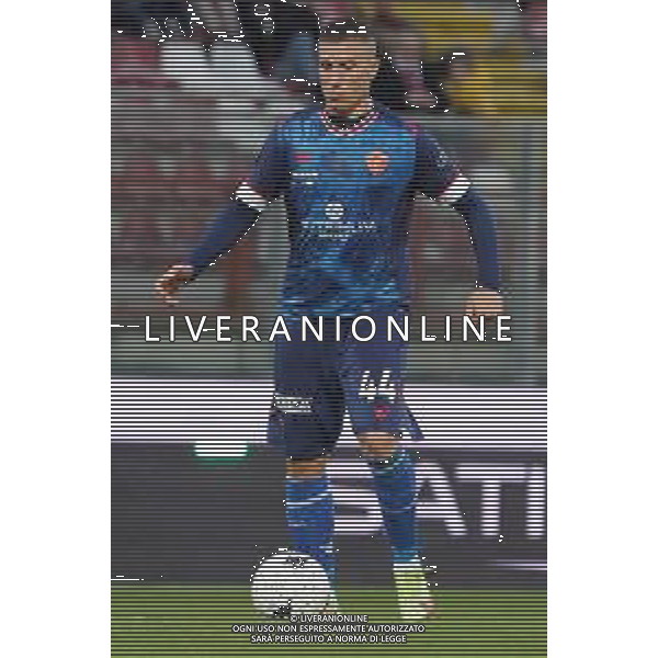 Loris Cerquiglini/LMedia - AC Perugia vs US Cremonese - Italian soccer Serie B match 2021/2022 February 19 2022 - Stadio Renato Curi Perugia, Italy AC Perugia vs US Cremonese Photo showing: lisi francesco (n.44 perugia calcio) @Loris Cerquiglini/LiveMedia / AGENZIA ALDO LIVERANI SAS