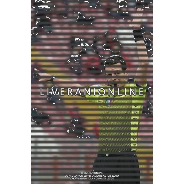 Loris Cerquiglini/LMedia - AC Perugia vs US Cremonese - Italian soccer Serie B match 2021/2022 February 19 2022 - Stadio Renato Curi Perugia, Italy AC Perugia vs US Cremonese Photo showing: arbitro pezzuto ivano (referee sez. lecce) @Loris Cerquiglini/LiveMedia / AGENZIA ALDO LIVERANI SAS