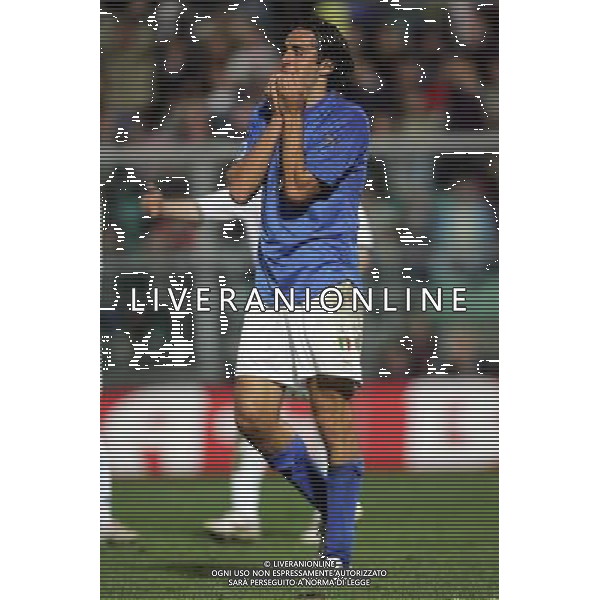 PALERMO 08/10/2005 ITALIA-SLOVENIA QUAL MONDIALI 2006 NELLA FOTO LUCA TONI AGENZIA ALDO LIVERANI