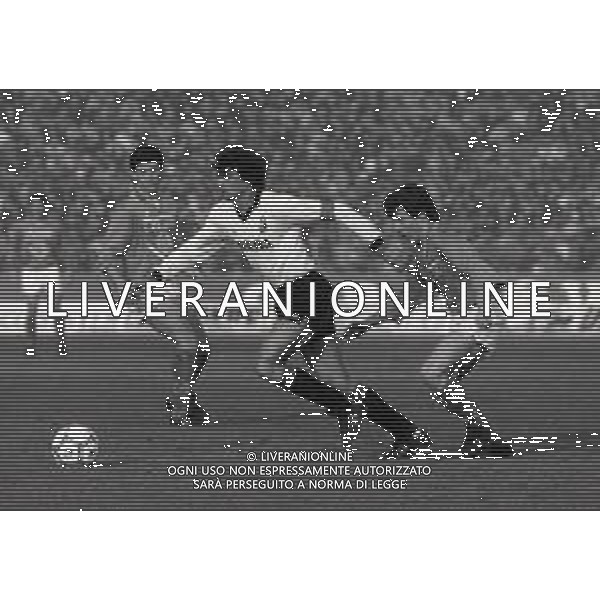 01-02-1987 BRESCIA CAMPIONATO DI CALCIO SERIE A BRESCIA-INTER 0-1 NELLA FOTO ALESSANDRO ALTOBELLI E DANIELE ZORATTO AG ALDO LIVERANI SAS 