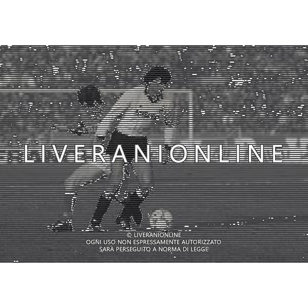 01-02-1987 BRESCIA CAMPIONATO DI CALCIO SERIE A BRESCIA-INTER 0-1 NELLA FOTO ALESSANDRO ALTOBELLI E DANIELE ZORATTO AG ALDO LIVERANI SAS 