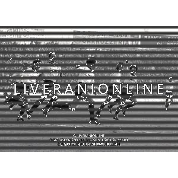 01-02-1987 BRESCIA CAMPIONATO DI CALCIO SERIE A BRESCIA-INTER 0-1 NELLA FOTO ESULTANZA DANIEL PASSARELLA DOPO IL GOAL AG ALDO LIVERANI SAS 