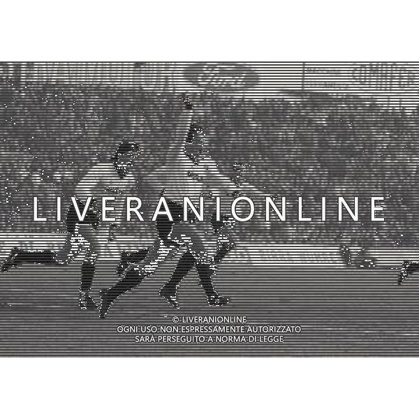 01-02-1987 BRESCIA CAMPIONATO DI CALCIO SERIE A BRESCIA-INTER 0-1 NELLA FOTO ESULTANZA DANIEL PASSARELLA DOPO IL GOAL AG ALDO LIVERANI SAS