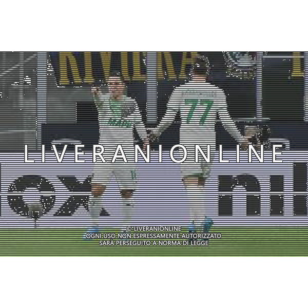 Giacomo Raspadori (Sassuolo) esulta dopo il gol dell\'1 a 0 Inter vs Sassuolo Campionato Serie A TIM - 26a giornata Milano 20-02-2022 Stadio Giuseppe Meazza - San Siro foto Roberto Garavaglia/ag. Aldo Liverani sas/AGENZIA ALDO LIVERANI SAS