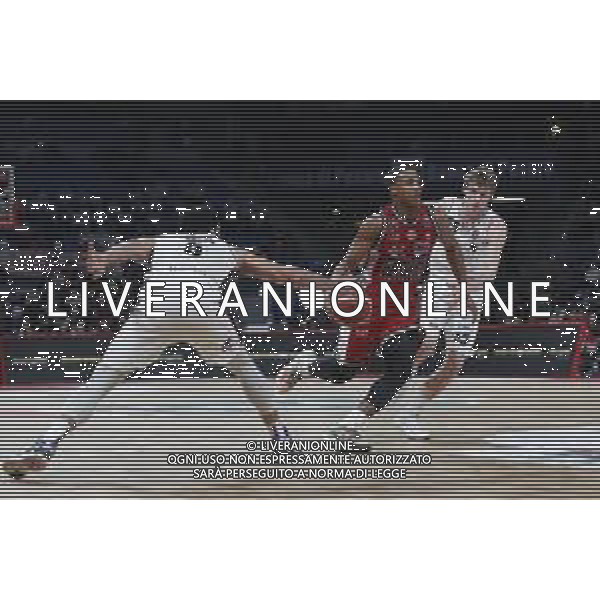 PESARO - Legabasket Frecciarossa Finaleight 2022 - Finale di Coppa Italia Olimpia Milano - Bertram Derthona Tortona 20/02/2022 nella foto: Hall Devon(AX Armani Exchanghe Olimpia Milano) ©Claudio Zamagni/Agenzia Aldo Liverani