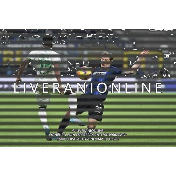 Nicolo\' Barella (Inter) Inter vs Sassuolo Campionato Serie A TIM - 26a giornata Milano 20-02-2022 Stadio Giuseppe Meazza - San Siro foto Roberto Garavaglia/ag. Aldo Liverani sas