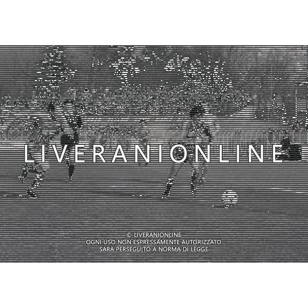 11-03-1984 COMO CAMPIONATO DI CALCIO SERIE B COMO-MONZA 1-0 NELLA FOTO LUCA FUSI E ANGIOLINO GASPARINI AG ALDO LIVERANI SAS