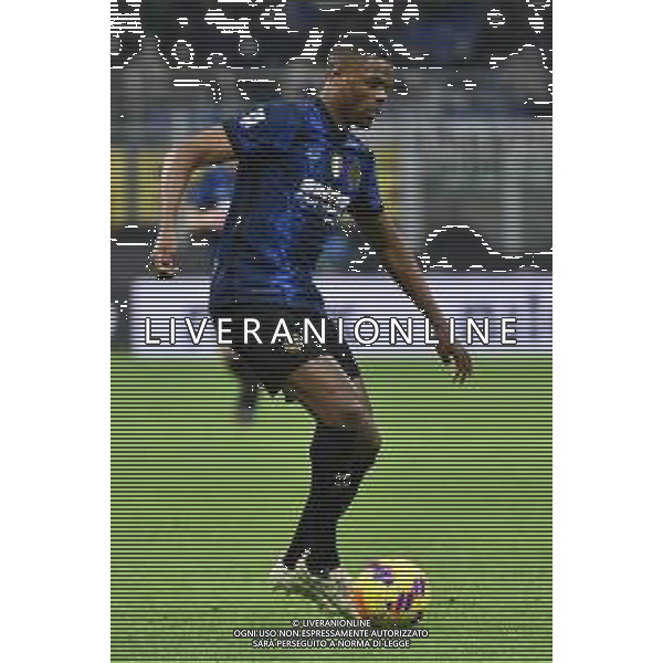 Denzel Dumfries (Inter) Inter vs Sassuolo Campionato Serie A TIM - 26a giornata Milano 20-02-2022 Stadio Giuseppe Meazza - San Siro foto Roberto Garavaglia/ag. Aldo Liverani sas