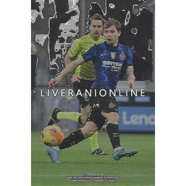 Nicolo\' Barella (Inter) Inter vs Sassuolo Campionato Serie A TIM - 26a giornata Milano 20-02-2022 Stadio Giuseppe Meazza - San Siro foto Roberto Garavaglia/ag. Aldo Liverani sas