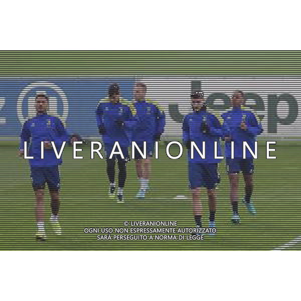 Torino 21.02.2022 Continassa Allenamento rifinitura Champions League Villareal vs Juventus ©Manuela Viganti/Agenzia Aldo Liverani Nella foto: il gruppo in allenamento - alvaro morata ©VIGANTI/AGENZIA ALDO LIVERANI SAS