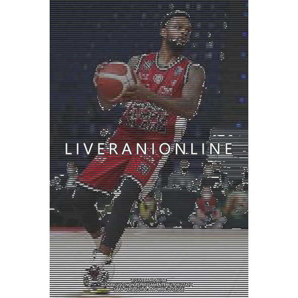 PESARO - Legabasket Frecciarossa Finaleight 2022 - Coppa Italia Olimpia Milano - Dinamo Sassari 16/02/2022 nella foto: Daniels Troy(AX Armani Exchanghe Olimpia Milano) ©Claudio Zamagni/Agenzia Aldo Liverani /AGENZIA ALDO LIVERANI SAS