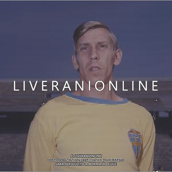 RETROSPETTIVA BO LARSSON CALCIATORE NELLA FOTO BO LARSSON CON LA MAGLIA DELLA NAZIONALE SVEDESE AG ALDO LIVERANI SAS