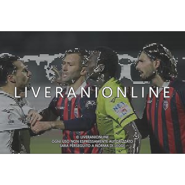 IMOLA 23 02 2022 IMOLESE CALCIO-CESENA 0-0 SERIE C NELLA FOTO DA SINISTRA CATURANO SALVATORE CESENA,MICHELE RINALDI IMOLESE ARBITRO ABDOULAYE DIOP TREVIGLIO E EDOARDO VONA IMOLA ©SANNA/AGENZIA ALDO LIVERANI SAS