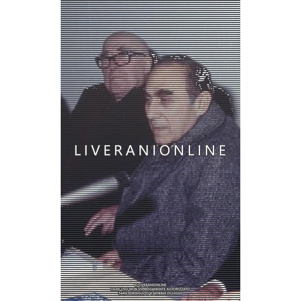 Il giornalista Gaetano Afeltra 1982 con Zavattini ph archivio agenzia aldo liverani