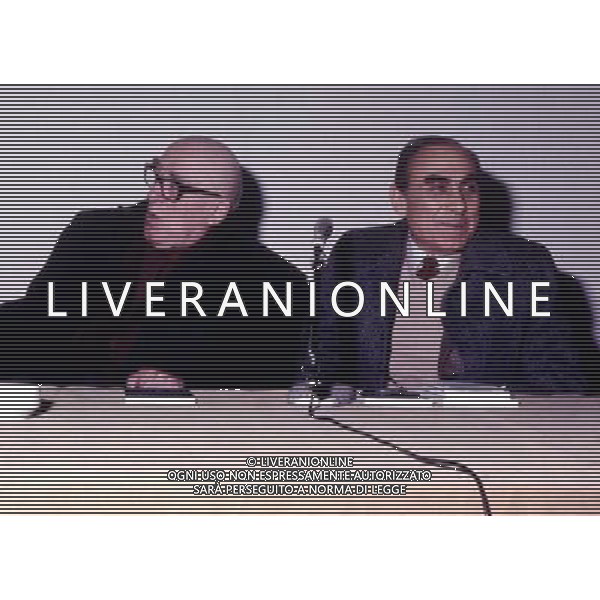 Il giornalista Gaetano Afeltra 1982 con Zavattini ph archivio agenzia aldo liverani