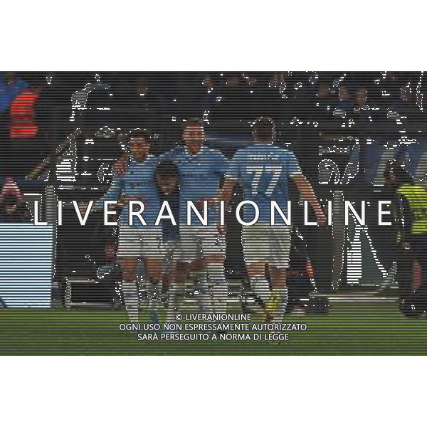 Lazio vs Porto Europa League - Sedicesimi di finale Stadio Olimpico - Roma 24-02-202 nella foto Esultanza Lazio ©Federico Gaetano/AGENZIA ALDO LIVERANI SAS