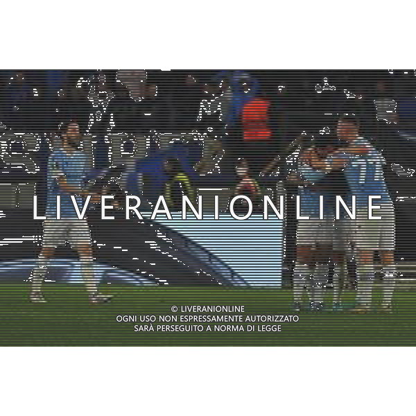 Lazio vs Porto Europa League - Sedicesimi di finale Stadio Olimpico - Roma 24-02-202 nella foto Esultanza Lazio ©Federico Gaetano/AGENZIA ALDO LIVERANI SAS