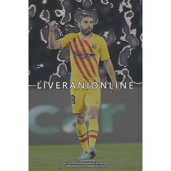 24-02-2022 NAPOLI-EUROPA LEAGUE NAPOLI-BARCELLONA nella foto: esultanza Jordi Alba Foto Mosca, Ag.Liverani