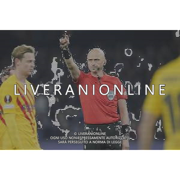 24-02-2022 NAPOLI-EUROPA LEAGUE NAPOLI-BARCELLONA nella foto: arbitro Karasev Foto Mosca, Ag.Liverani