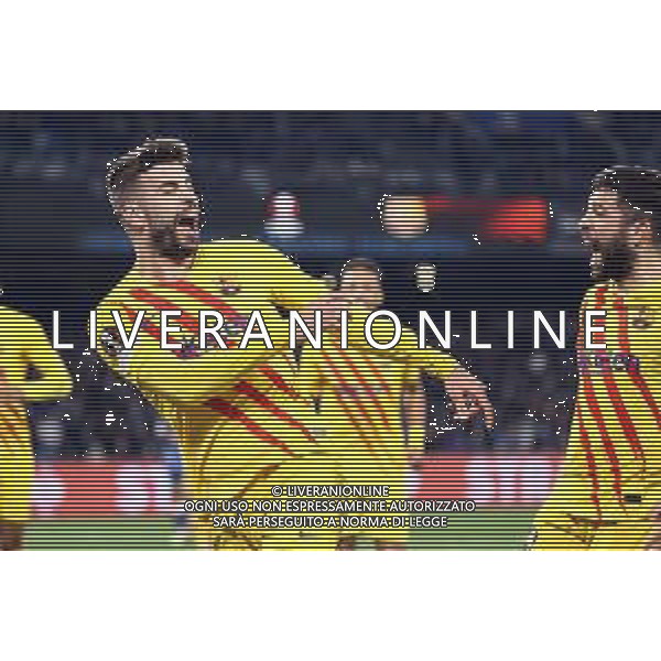NAPOLI - BARCELLONA UEFA EUROPA LEAGUE 24.02.2022 NELLA FOTO esultanza Gerard Pique\' ©MOSCA/AGENZIA ALDO LIVERANI SAS