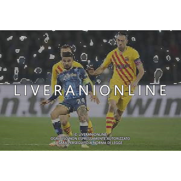 NAPOLI - BARCELLONA UEFA EUROPA LEAGUE 24.02.2022 NELLA FOTO Lorenzo Insigne, Sergio Busquets ©MOSCA/AGENZIA ALDO LIVERANI SAS
