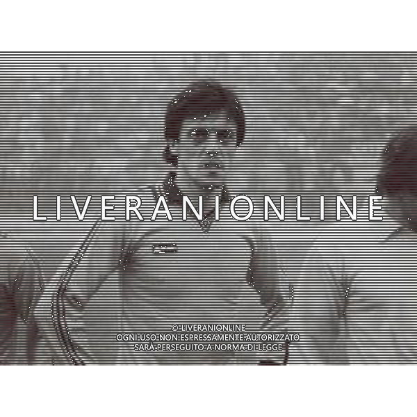 RETROSPETTIVA FABRIZIO BERNI CALCIATORE NELLA FOTO FABRIZIO BERNI CON LA MAGLIA DELLA PISTOIESE CALCIO AG ALDO LIVERANI SAS