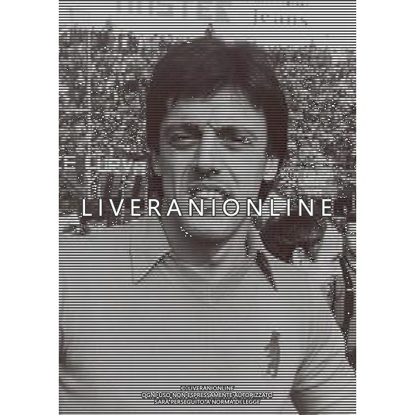 RETROSPETTIVA FABRIZIO BERNI CALCIATORE NELLA FOTO FABRIZIO BERNI CON LA MAGLIA DELLA PISTOIESE CALCIO AG ALDO LIVERANI SAS