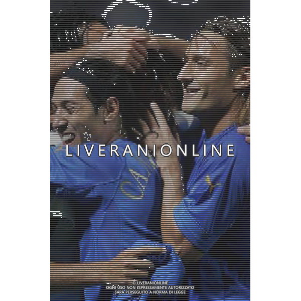 ITALIA- SLOVENIA 08/10/2005 NELLA FOTO ABBRACCI ITALIA AGENZIA ALDO LIVERANI